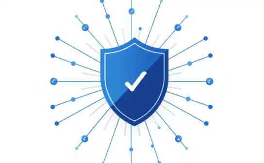 Digital shield with identity checkmarks
